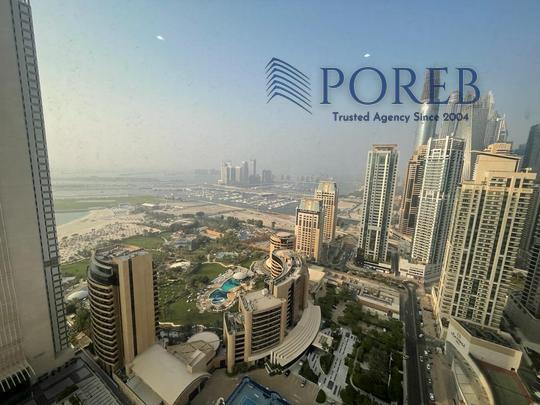 Spacious Upgraded 2BRI Sea/Palm View I High Floor
