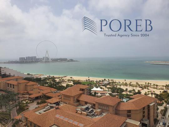 Upgraded 3BR+Maid ISea & Palm viewsI Low Floor