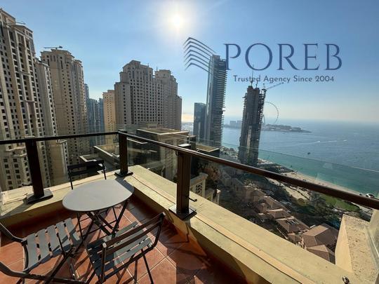 Specious 1BR Loft | Full Sea View | High Floor
