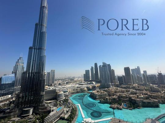 Burj Khalifa View from Whole Apartment | Vacant